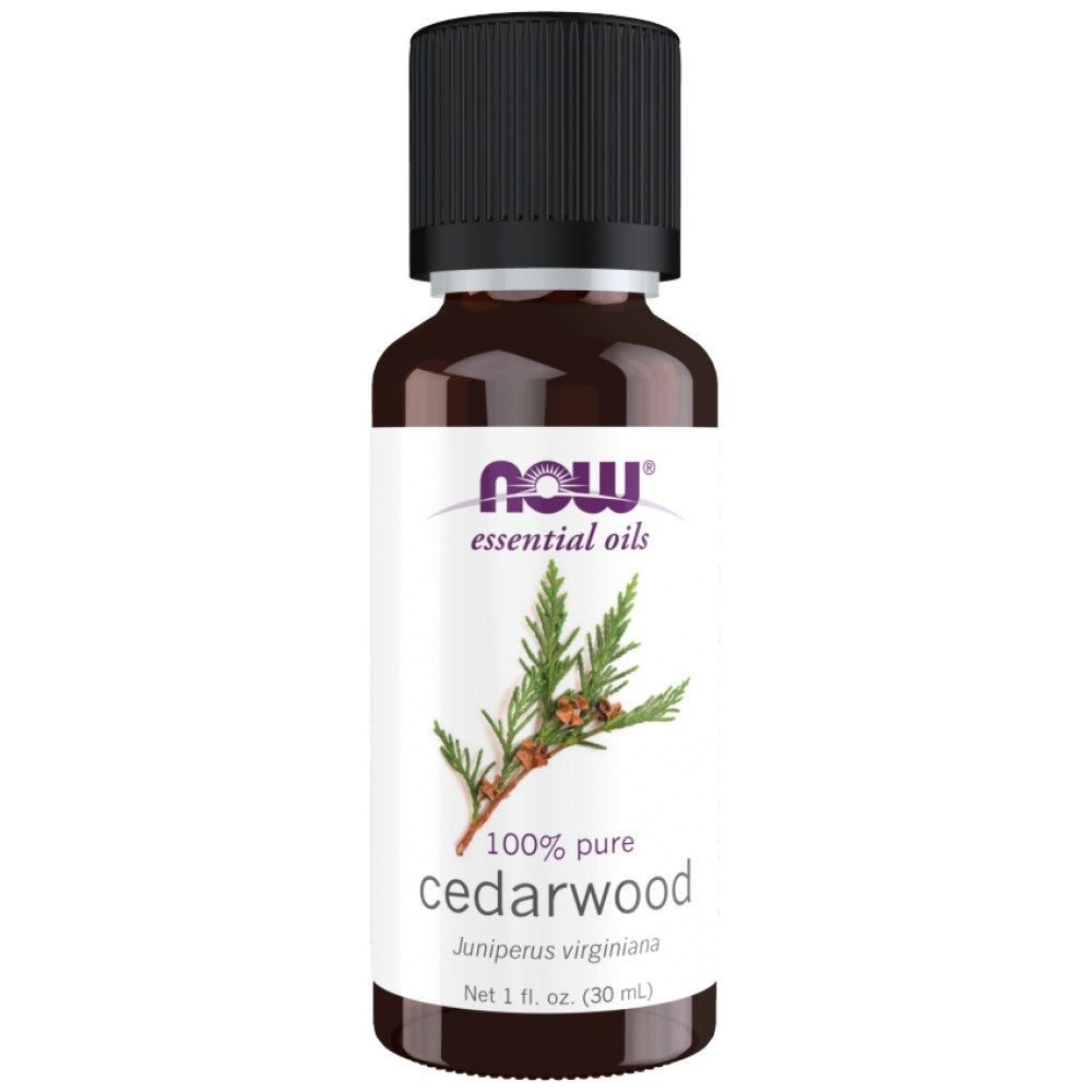 NOW Foods Cedarwood Oil | 100% Pure Juniperus Virginiana - Кедрово масло