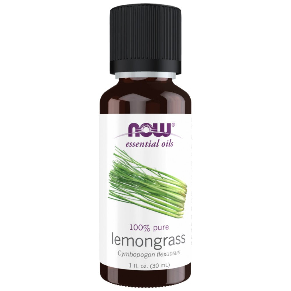 NOW Foods Lemongrass Oil 100% Pure - Етерично масло от лимонена трева
