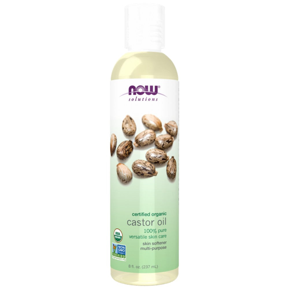 NOW Foods Castor Oil 100% Certified Organic - Био рициново масло