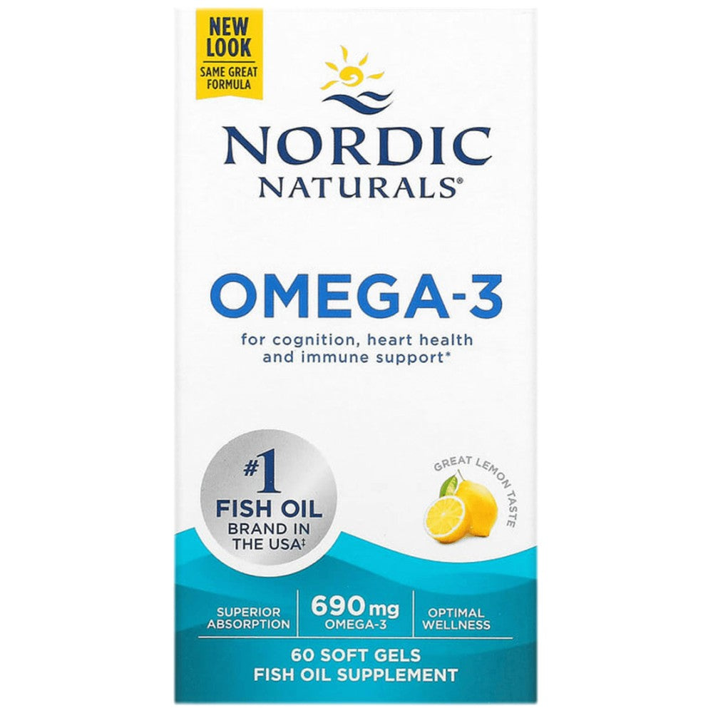 Nordic Naturals Omega-3 690 mg - Рибено масло Омега 3 690 mg