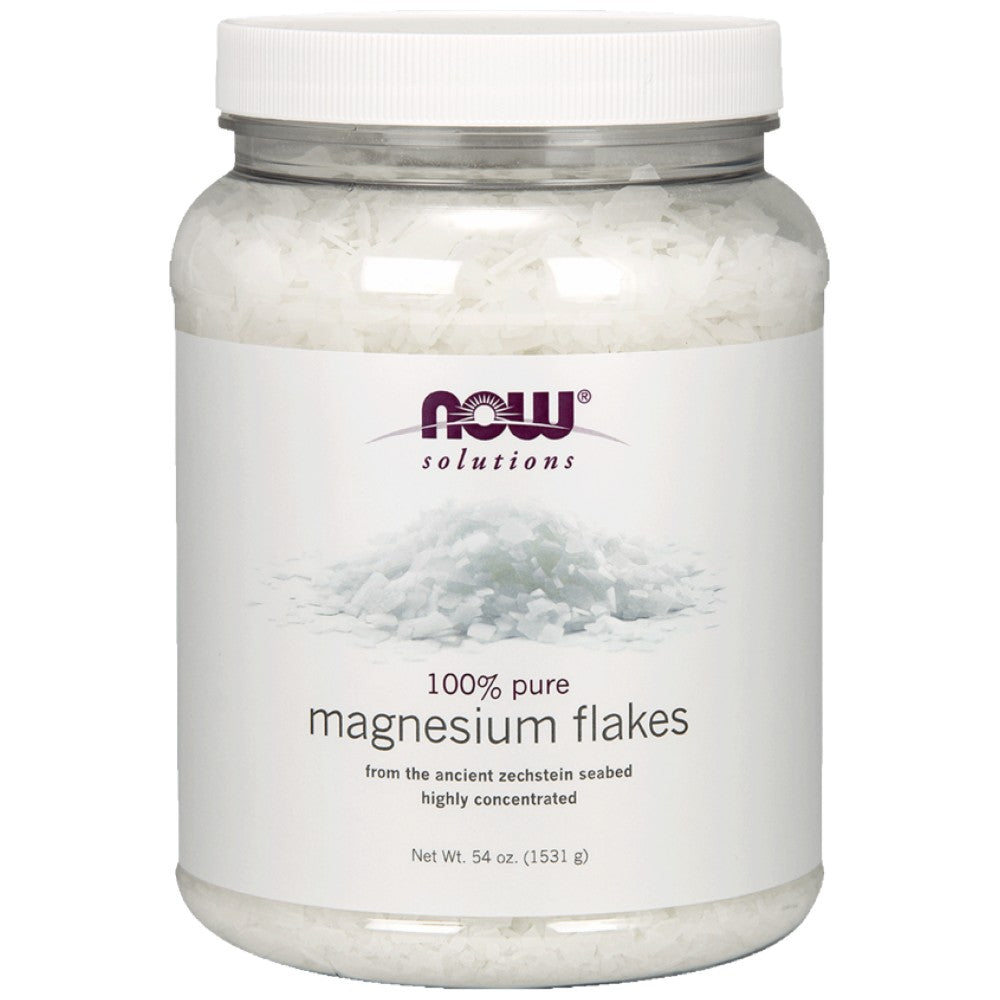 NOW Foods 100% Pure Magnesium Flakes - Магнезиеви люспи за вана