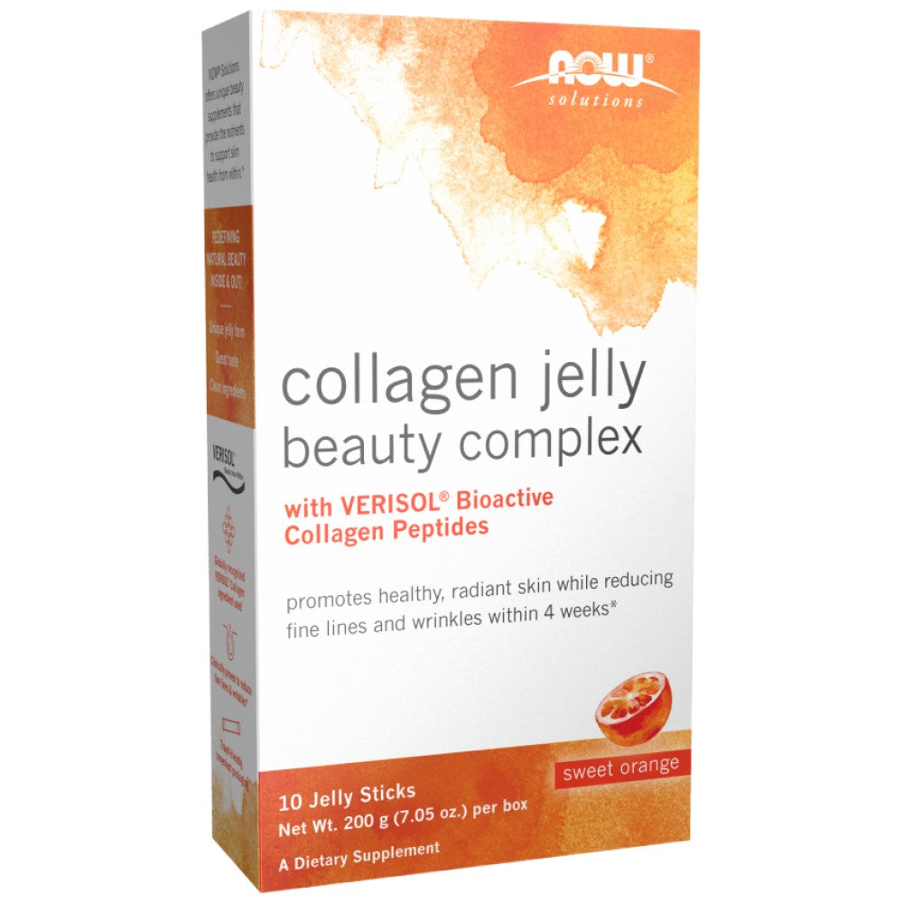 NOW Foods Collagen Jelly Beauty Complex Jelly Sticks - Колаген желе за красота