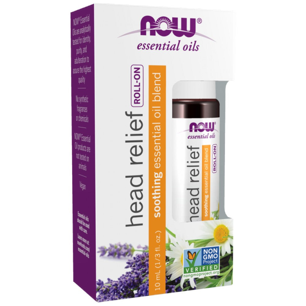 NOW Foods Head Relief Roll-On - Рол-он бленд при главоболие