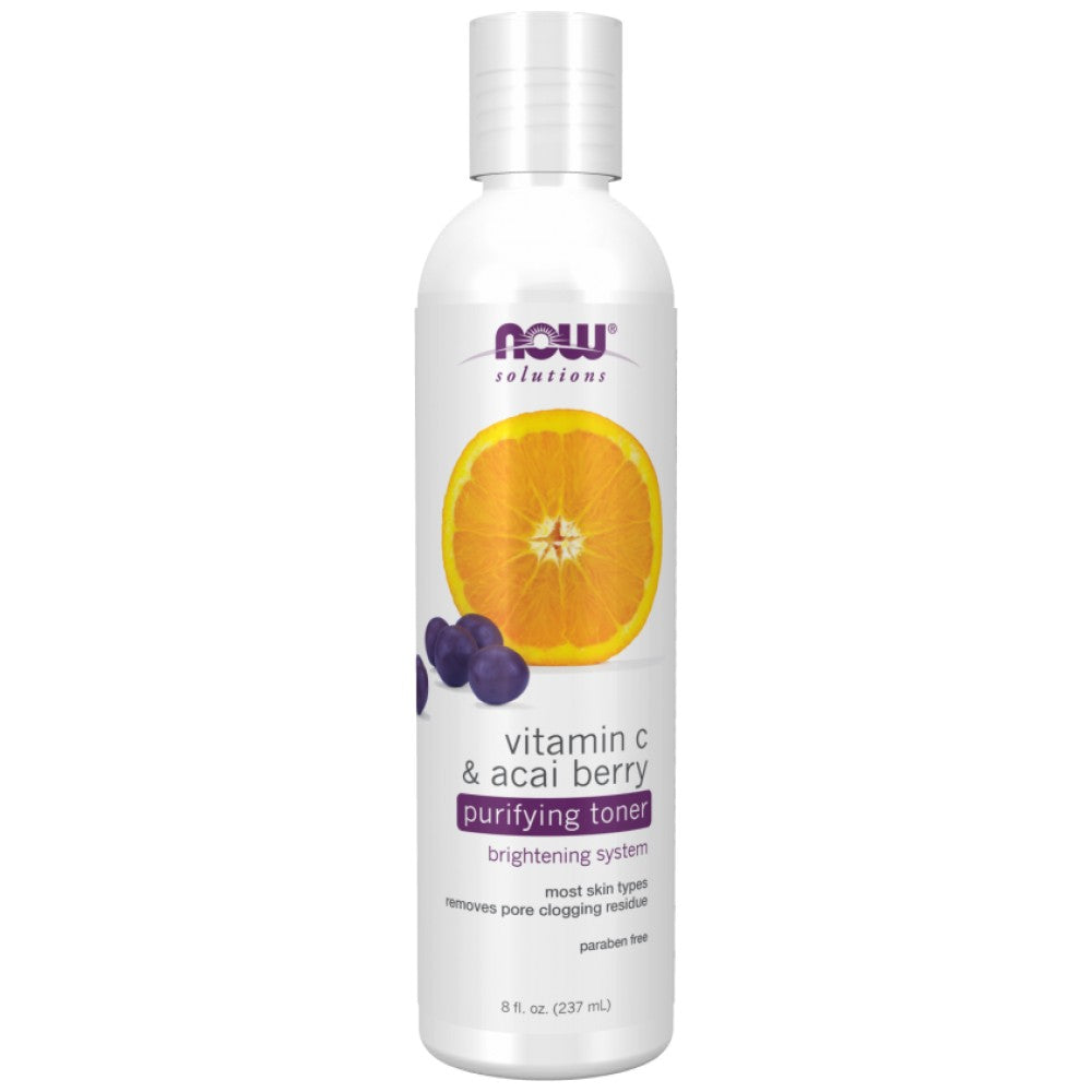 NOW Foods Vitamin C & Acai Berry Purifying Toner - Тоник с Витамин С и акай