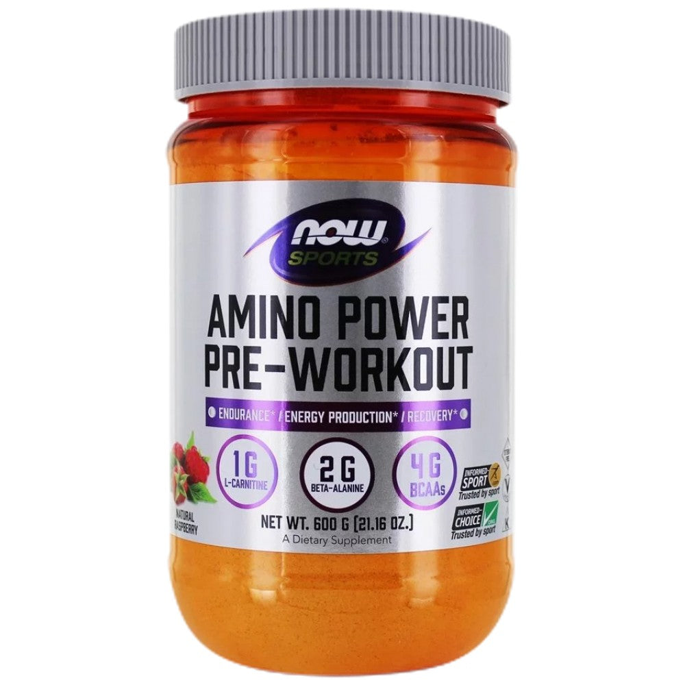 NOW Foods Amino Power Pre-Workout - Предтренировъчна формула с аминокиселини
