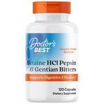 Doctor's Best BEST Betaine HCL 650 mg with Pepsin & Gentian Bitters - Бетаин HCl с пепсин 650 mg