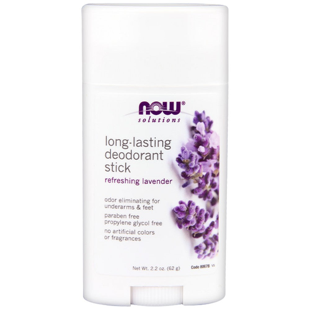 NOW Foods Long-Lasting Deodorant Stick Refreshing Lavender - Дезодорант лавандула