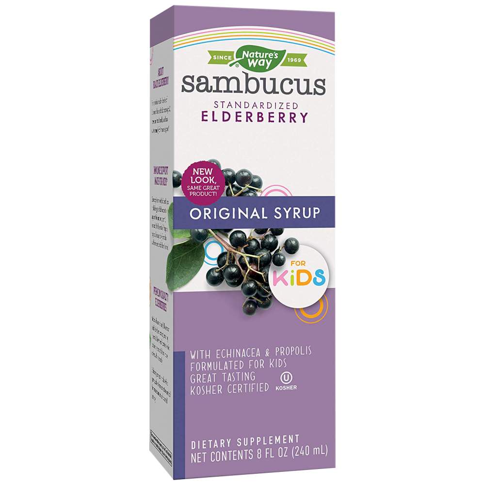 Nature's Way Sambucus For Kids Night Time Syrup 120 ml - Сироп с черен бъз за деца за нощта