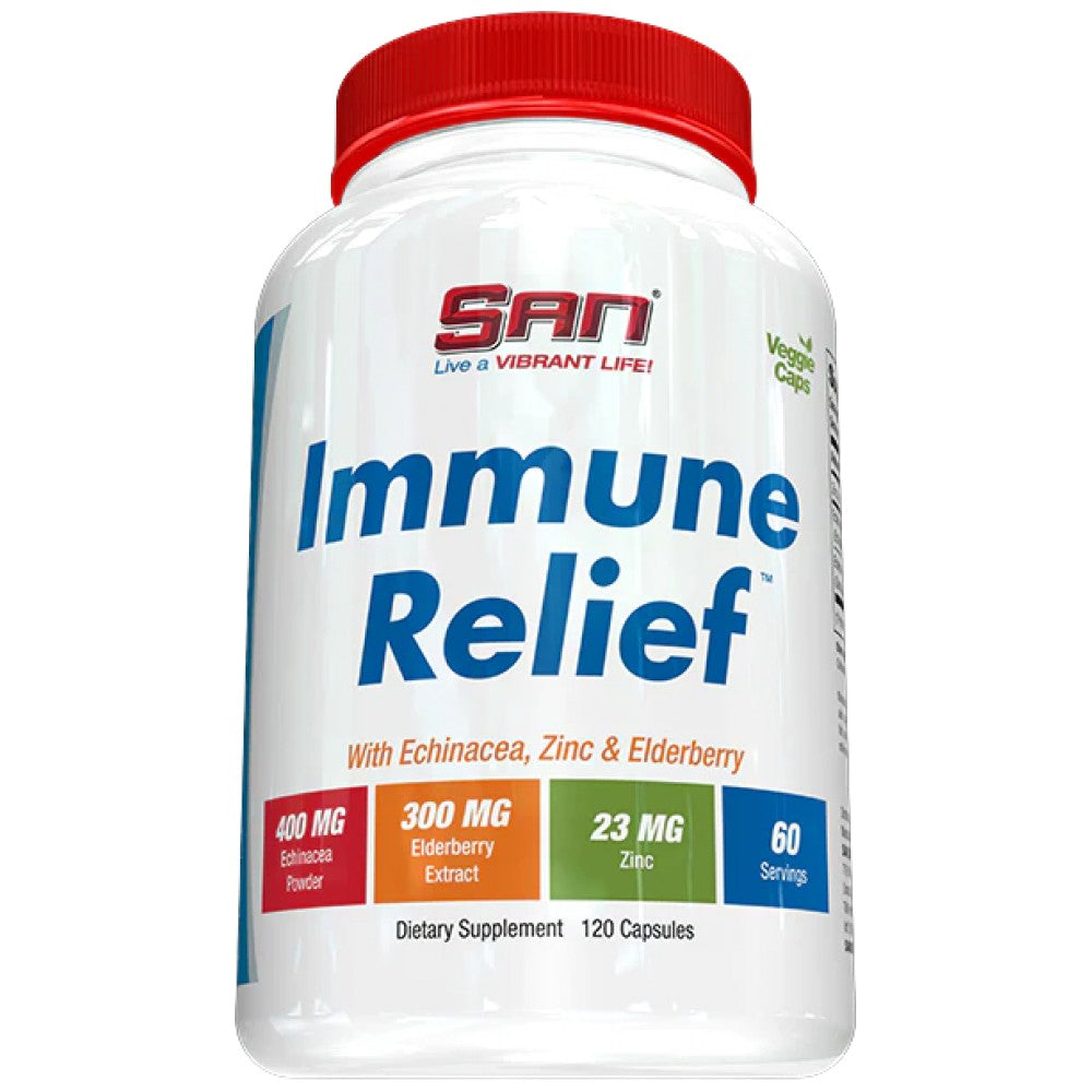 SAN Immune Relief with Echinacea, Zinc & Elderberry - Формула за имунитет с ехинацея и бъз