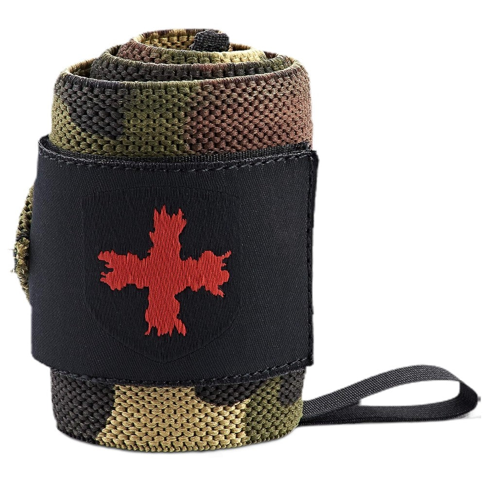 Harbinger Накитници с палец Wristwraps Red Line Green Camo - Накитници с палец камуфлаж