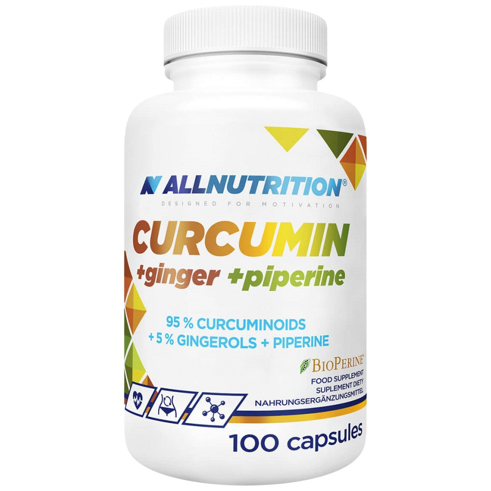 AllNutrition Curcumin + Ginger + Piperine - Куркумин с джинджифил и пиперин