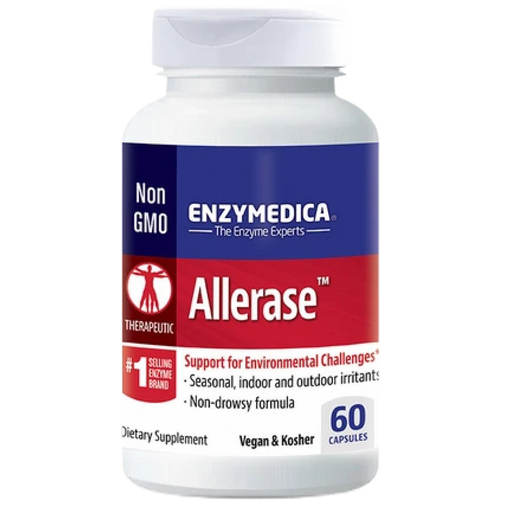 Enzymedica Allerase for Allergies - Ензимна формула при алергии