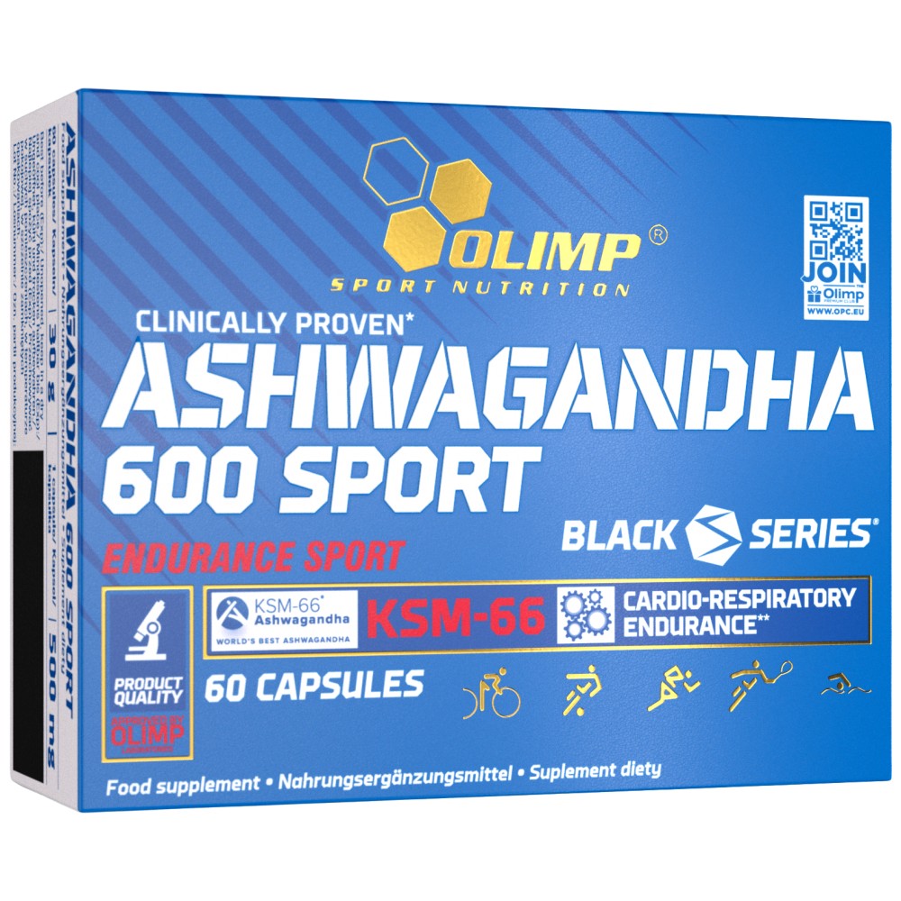 Olimp Sport Nutrition Ashwagandha 600 Sport KSM-66 - Ашваганда KSM-66 за спортисти