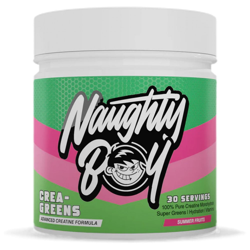 Naughty Boy Crea-Greens with Green Superfoods & Aquamin - Креатин със зелени суперхрани