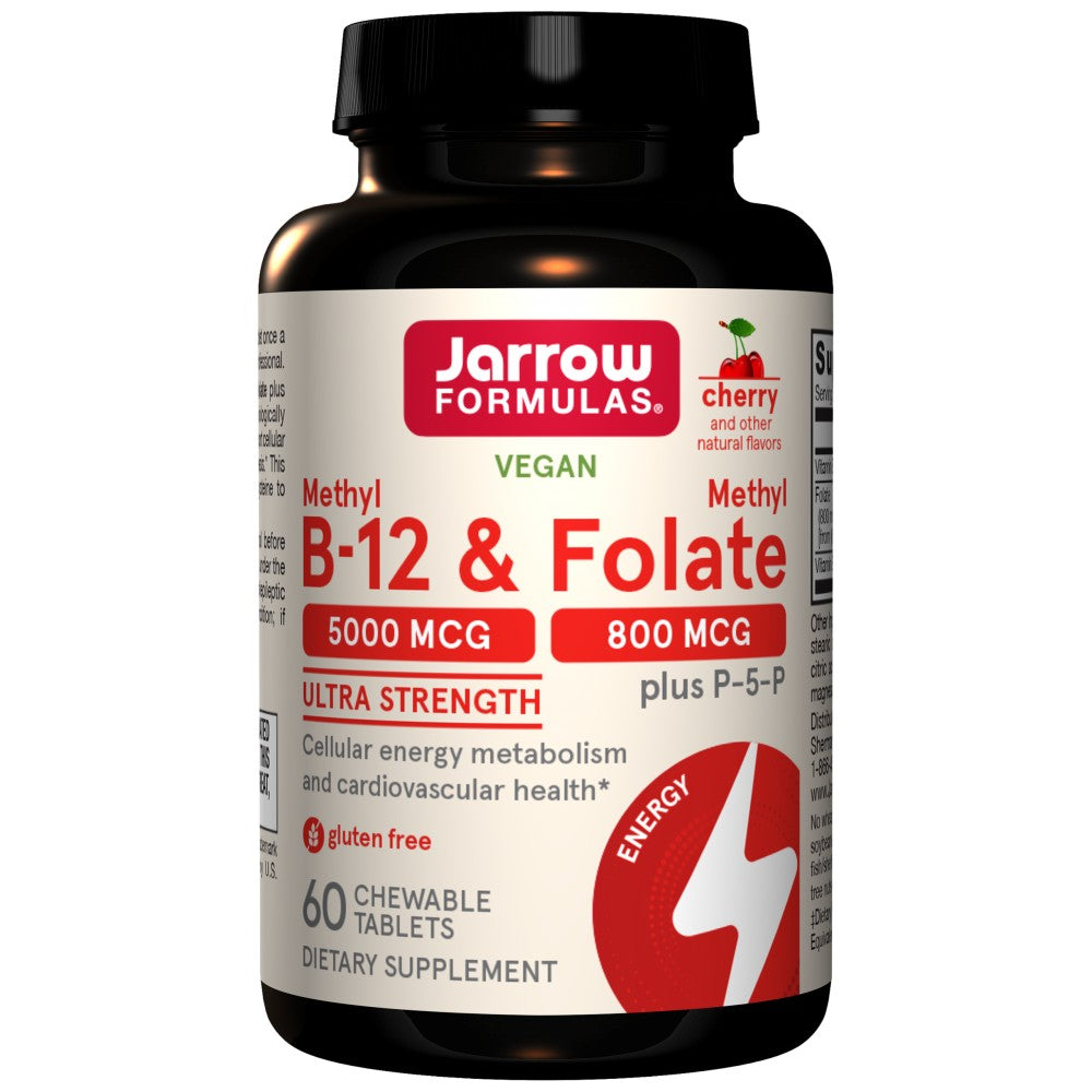 Jarrow Formulas Methyl B-12 5000 mcg & Methyl Folate 800 mcg - Метил Б12 с метилфолат
