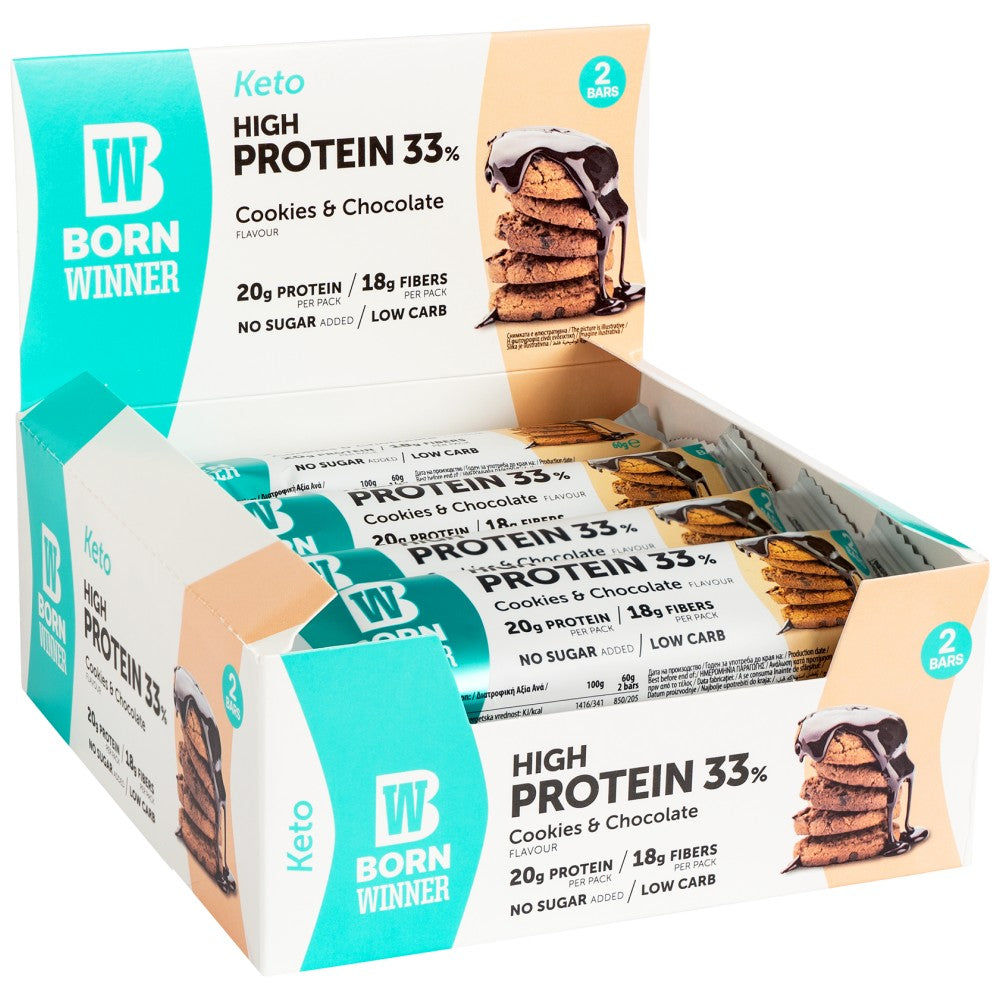 Born Winner Keto 33% High Protein Bar - Кето протеинов бар 33%