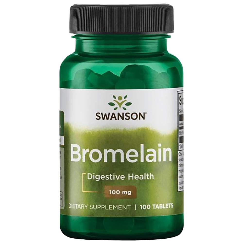 SWANSON Bromelain 100 mg - Бромелаин 100 mg