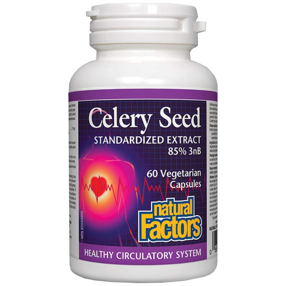 Natural Factors Celery Seed Standardized Extract 85% 3nB 75 mg - Семе целина екстракт 75 mg