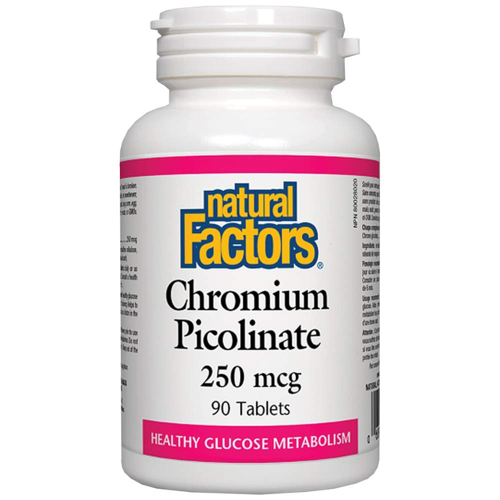 Natural Factors Chromium Picolinate 250 mcg - Хром пиколинат 250 mcg