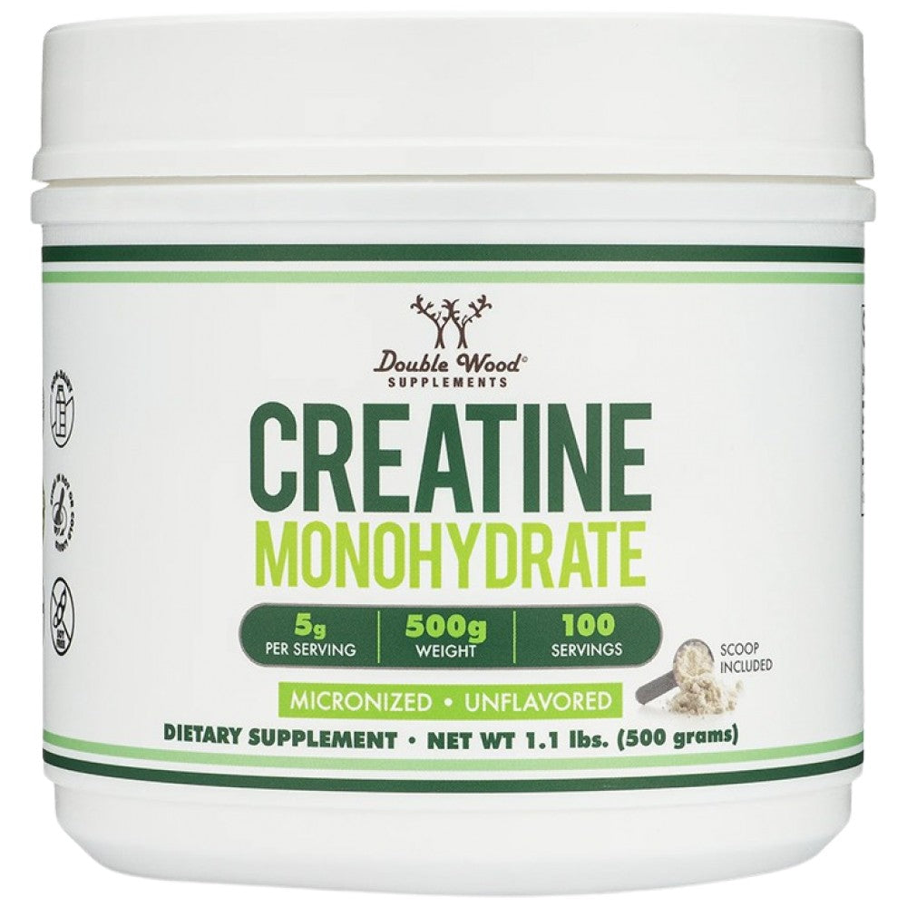 Double Wood Supplements Creatine Monohydrate Micronized - Микронизиран креатин монохидрат