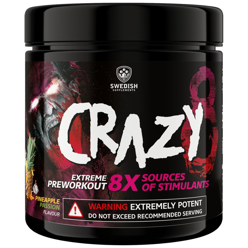 SWEDISH Supplements Crazy 8 Extreme PreWorkout - Силна предтренировъчна формула