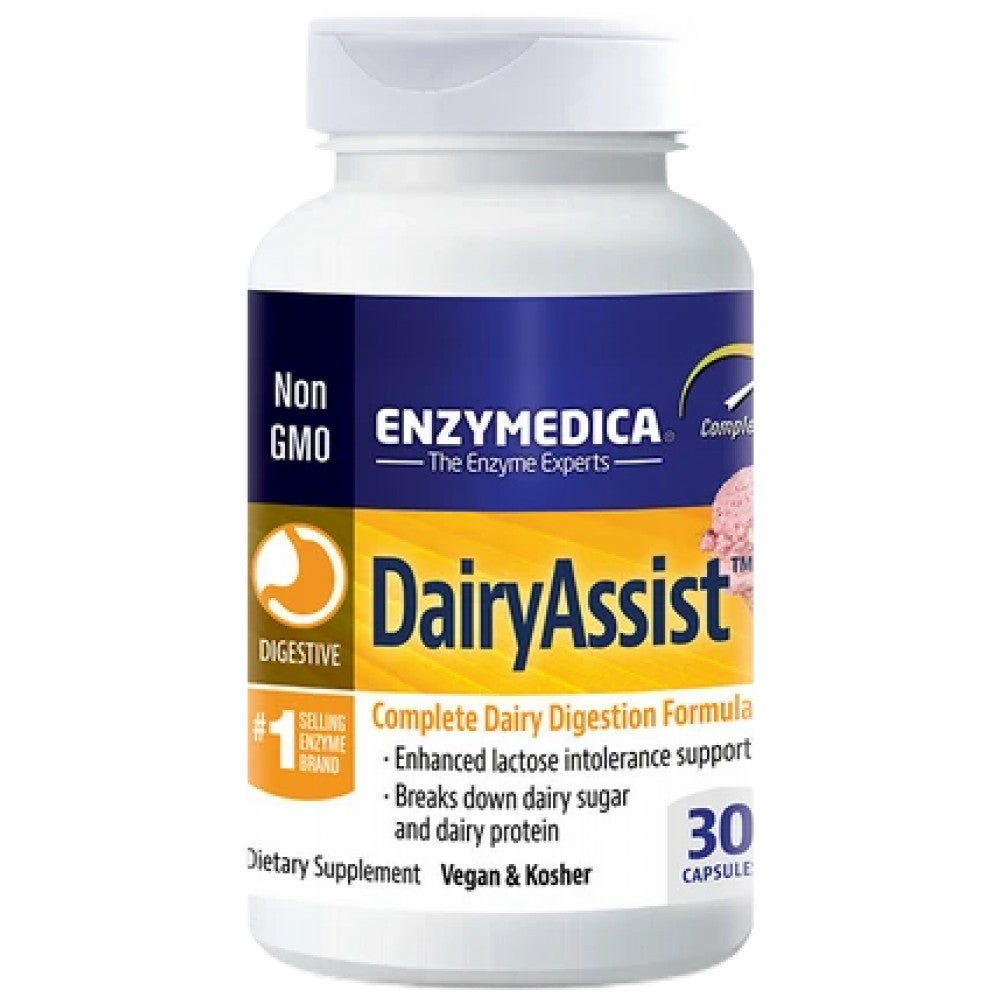 Enzymedica DairyAssist - Ензими за смилане на млечни продукти