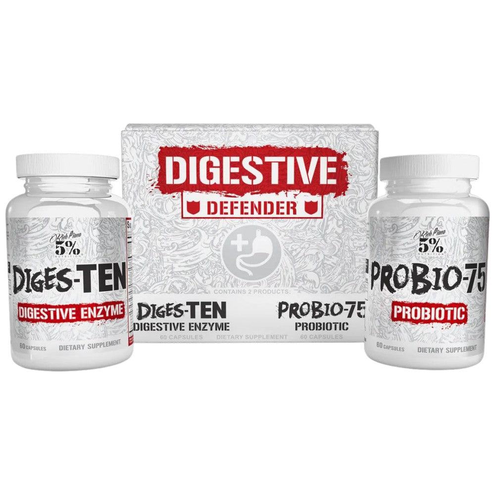 Rich Piana 5% Nutrition Digestive Defender Digestive Enzymes + Probiotics - Ензими с пробиотици