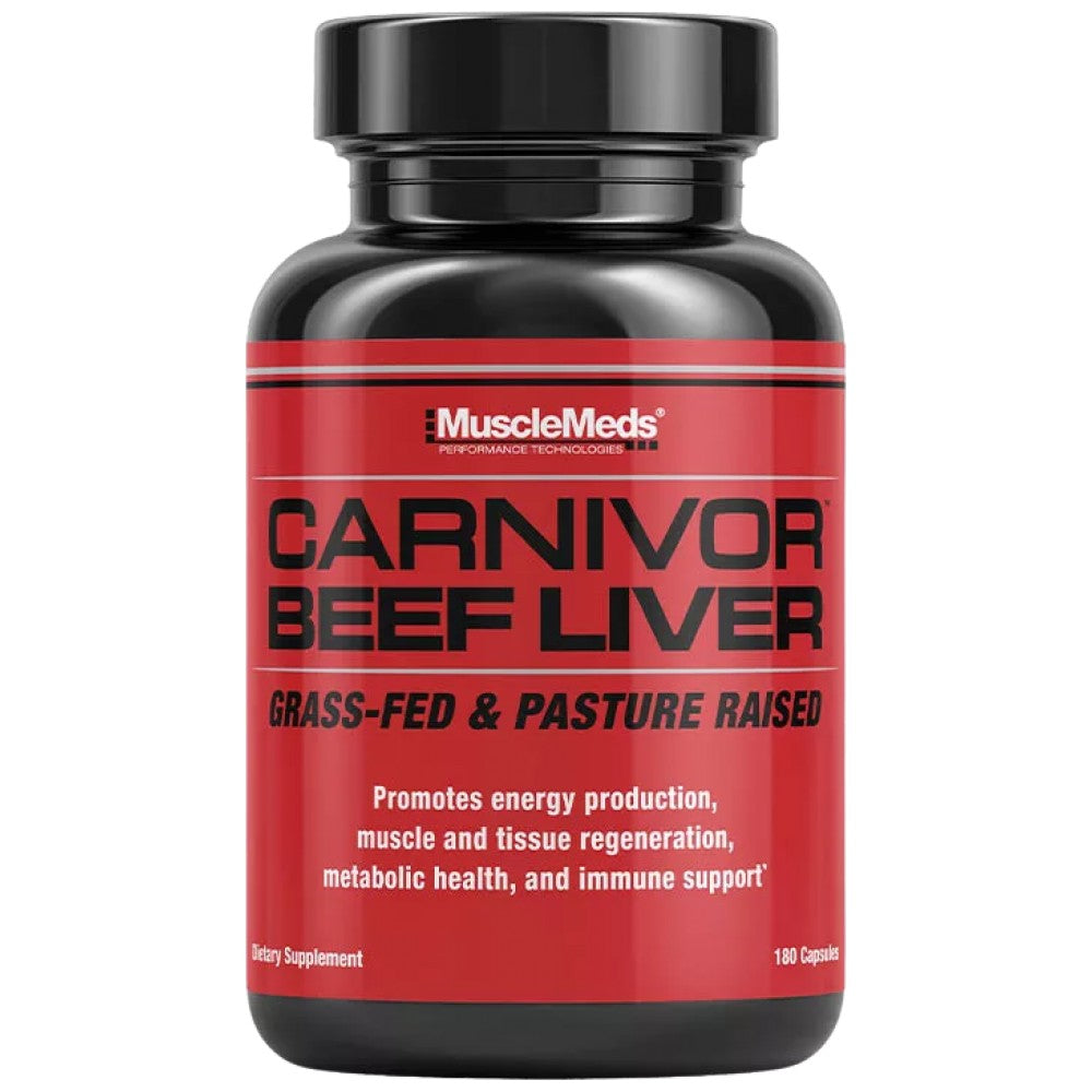Muscle Meds Beef Liver Grass-Fed & Pasture Raised - Говежди черен дроб от пасищни животни