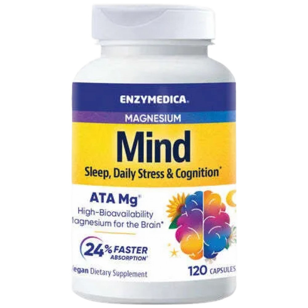 Enzymedica Magnesium Mind - Магнезиев таурат за мозъка