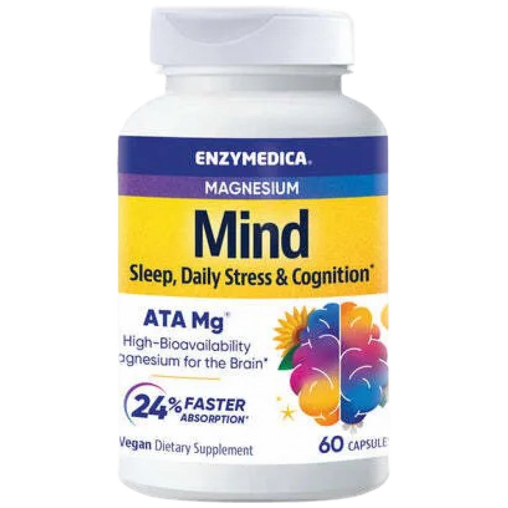Enzymedica Magnesium Mind - Магнезиев таурат за мозъка