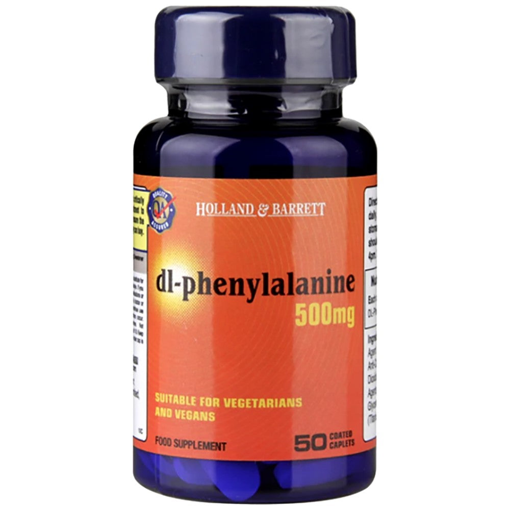 Holland And Barrett DL-Phenylalanine DLPA 500 mg - DL-Фенилаланин 500 mg