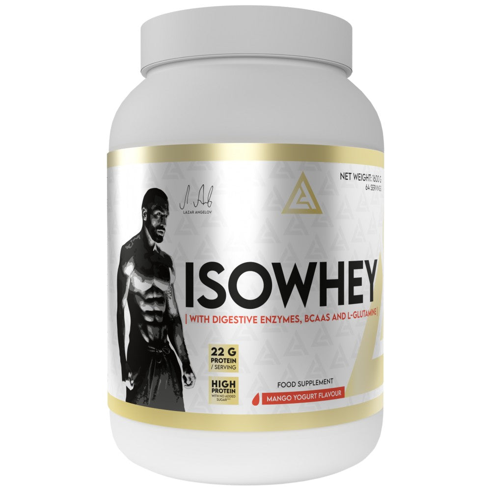 Lazar Angelov Nutrition IsoWhey Whey Protein Isolate - Суроватъчен протеин изолат с ензими