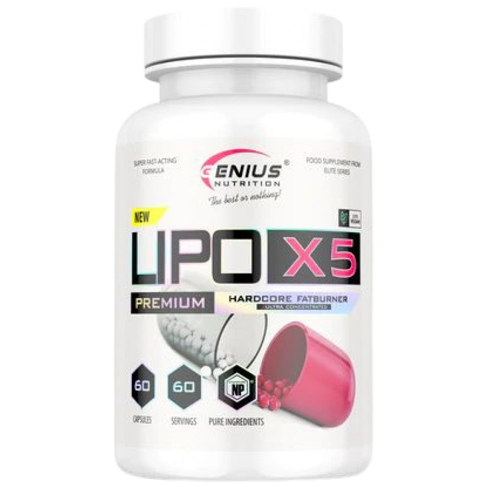 Genius Nutrition Lipo X5 - Термогенен фетбърнър