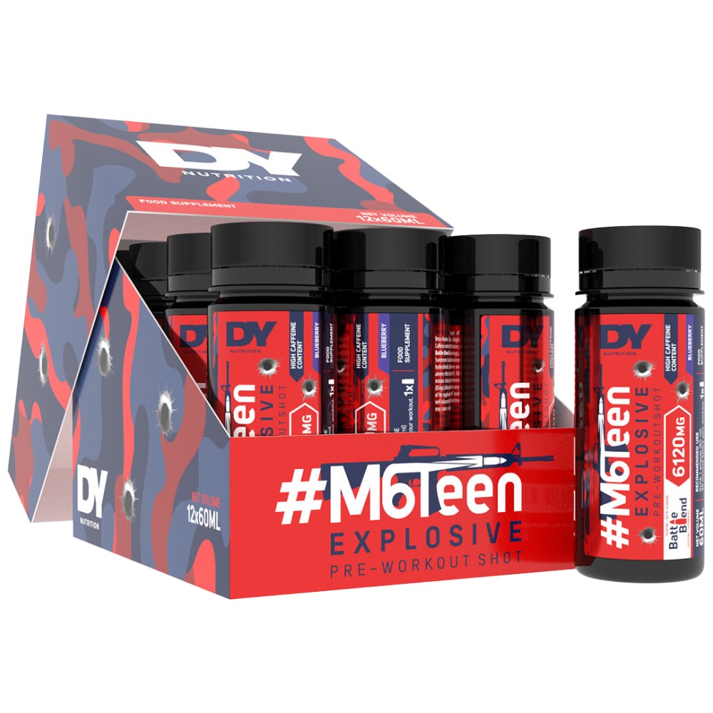 Dorian Yates Nutrition M6Teen Explosive Pre-Workout Shot - Предтренировъчен шот