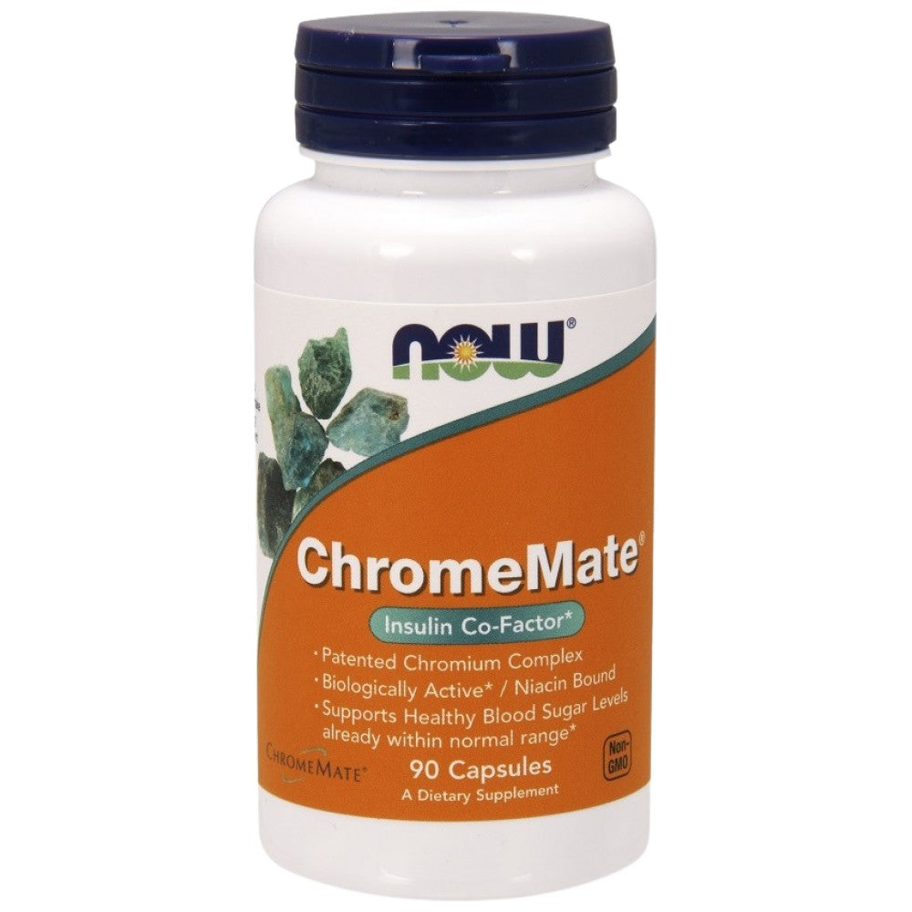 NOW Foods ChromeMate Chromium Polynicotinate 200 mcg - Хром 200 mcg