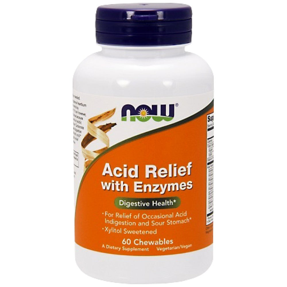 NOW Foods Acid Relief with Enzymes - Ензими при киселини