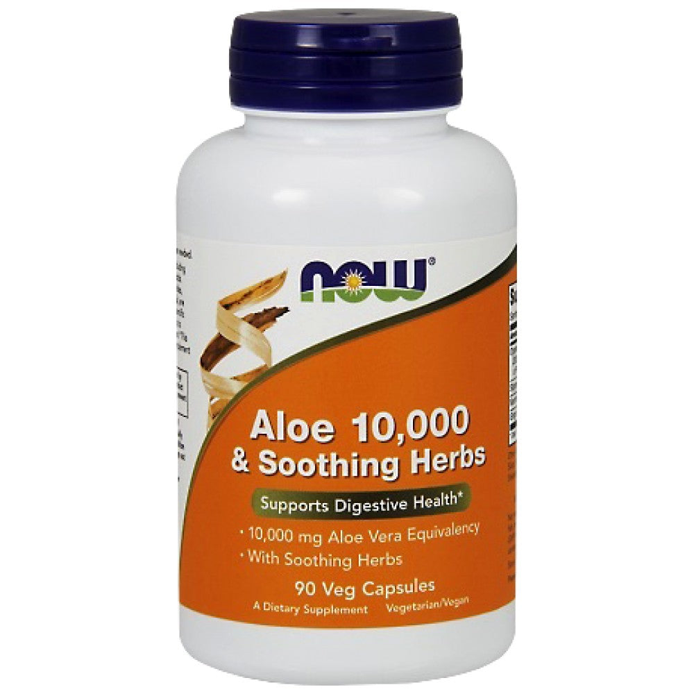NOW Foods Aloe 10 000 & Soothing Herbs - Алое вера с успокояващи билки