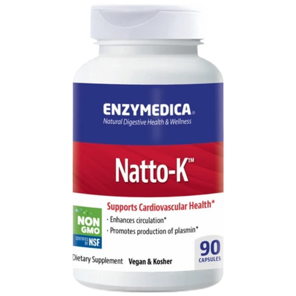 Enzymedica Natto-K Nattokinase with Bromelain & Enzymes - Натокиназа с бромелаин