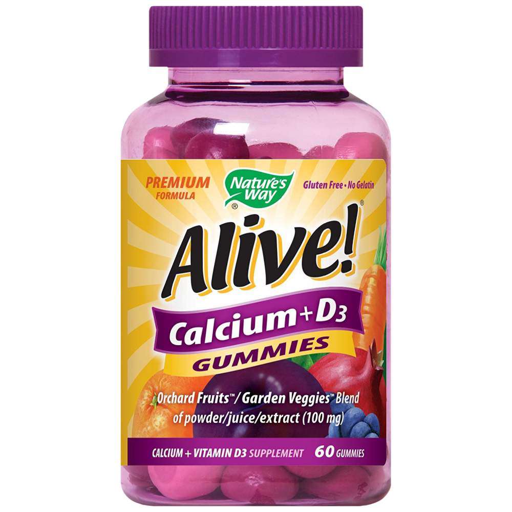 Nature's Way Alive! Calcium + Vitamin D3 250 mg - Калций с Витамин Д3 250 mg