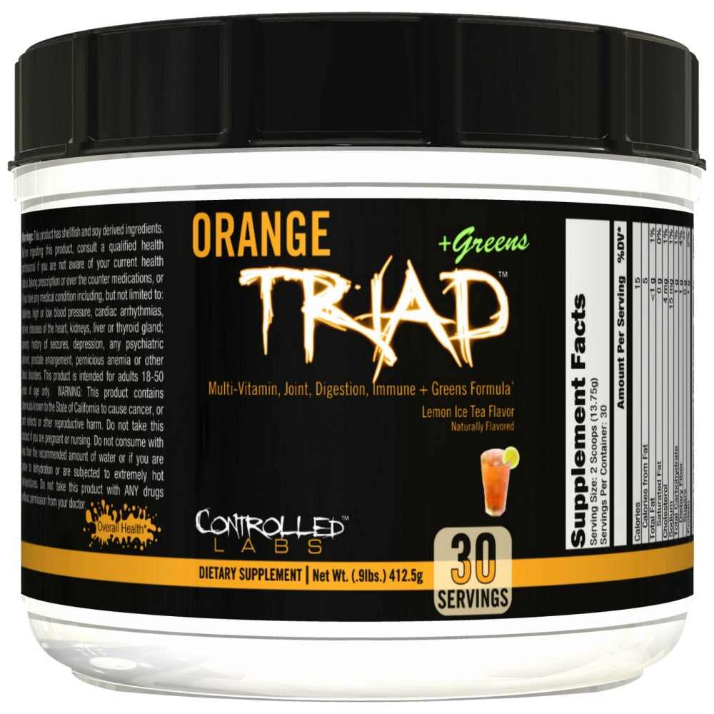 Controlled Labs Orange TRIAD + Greens Powder - Мултивитамини с грийнс на прах