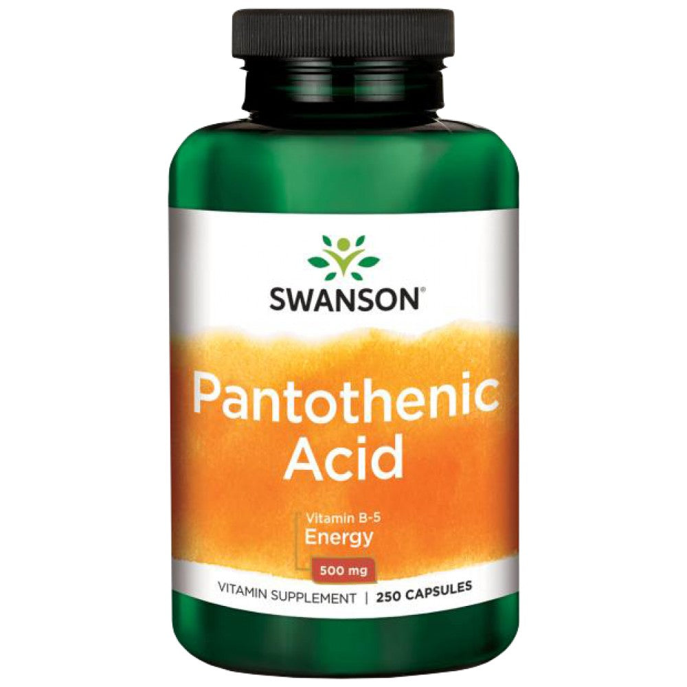 SWANSON Pantothenic Acid 500 mg - Пантотенова киселина 500 mg (Витамин Б5)