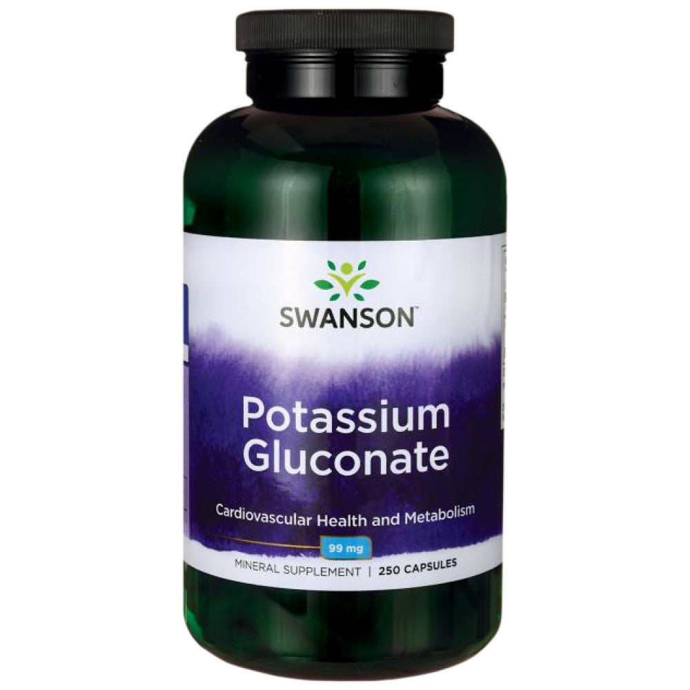 SWANSON Potassium Gluconate 99 mg - Калиев глюконат 99 mg