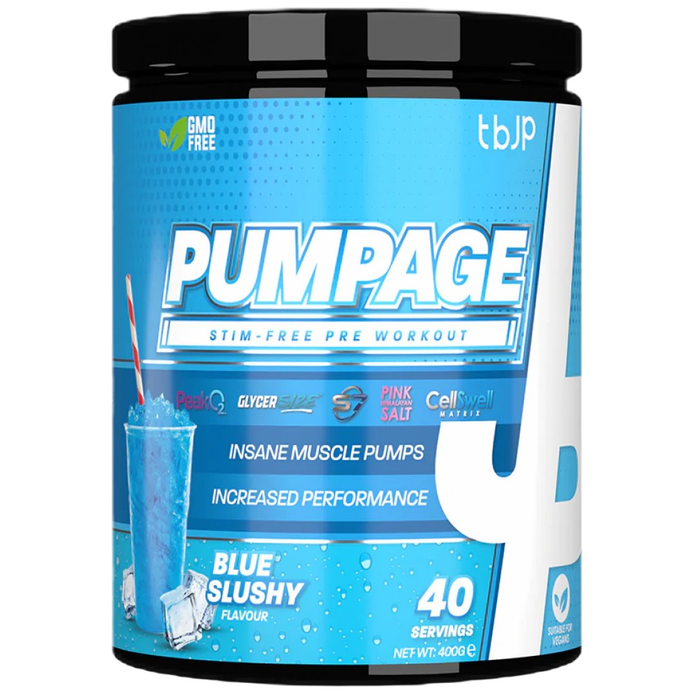 Trained by JP TBJP Pumpage Stim-Free Pre-Workout - NO бустер за помпа без стимуланти