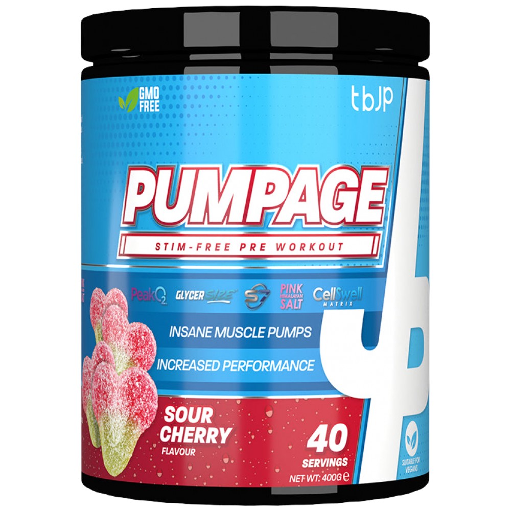 Trained by JP TBJP Pumpage Stim-Free Pre-Workout - NO бустер за помпа без стимуланти
