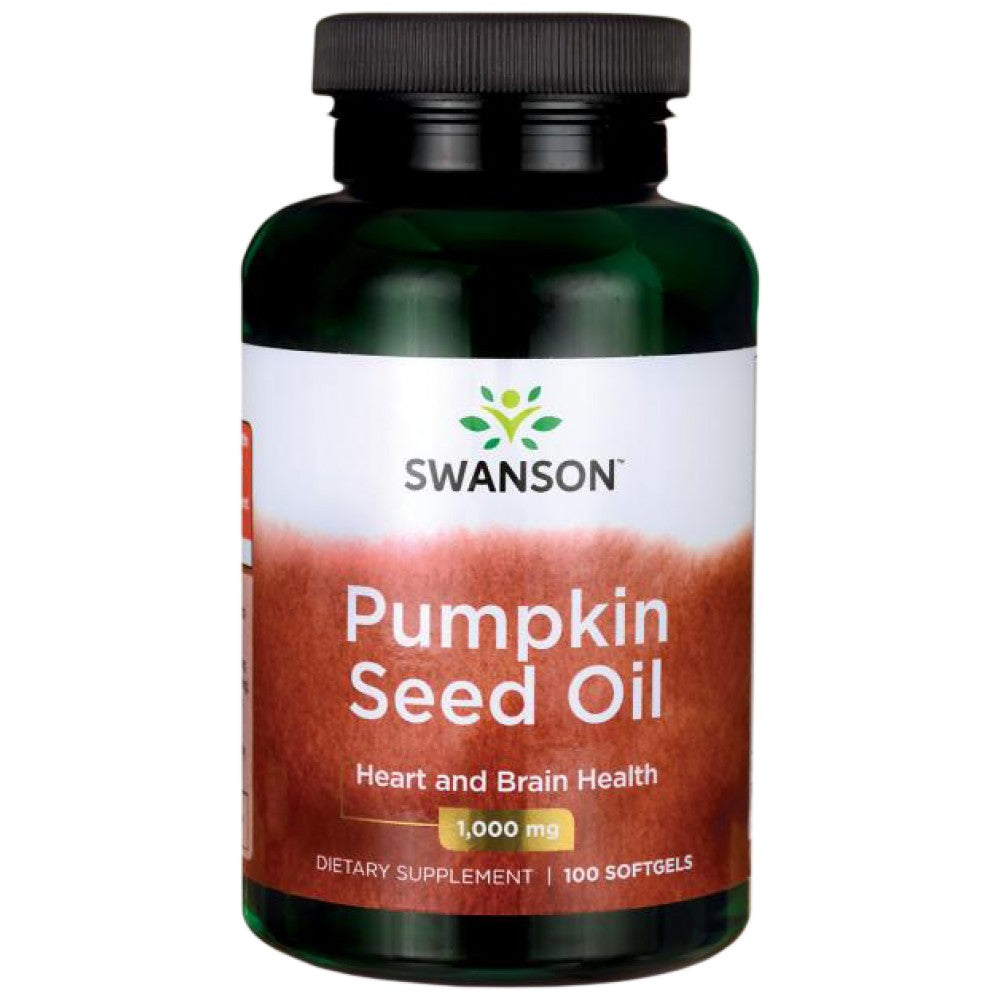 SWANSON Pumpkin Seed Oil 1000 mg - Масло от тиквени семки 1000 mg