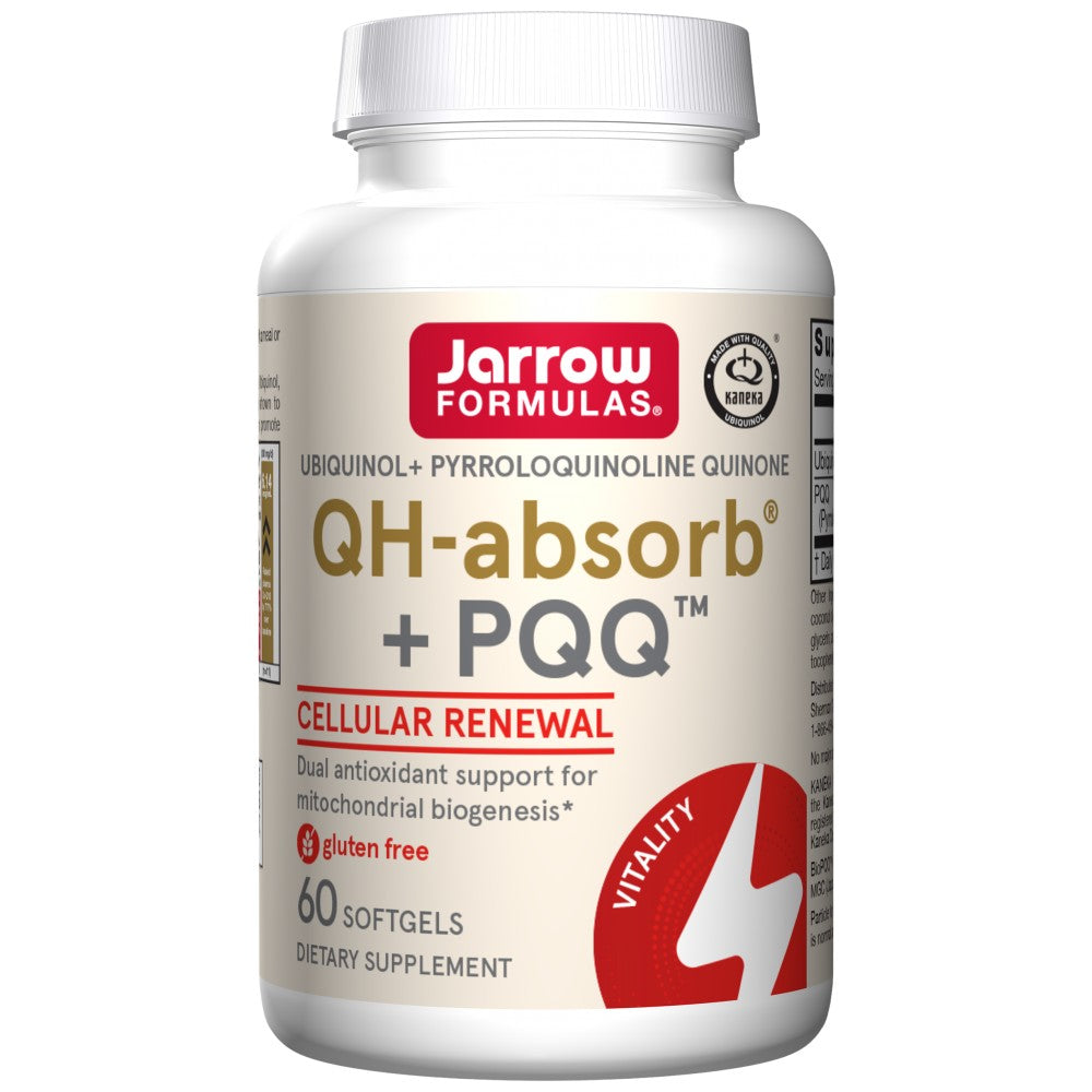 Jarrow Formulas QH + PQQ ubiquinol + pyrroloquinoline quinone - Убихинол с PQQ