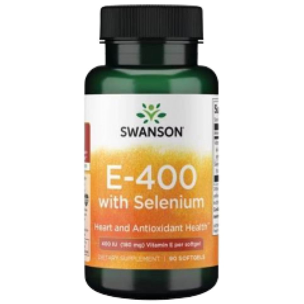 SWANSON E with Selenium 400 IU - Витамин Е със селен 400 IU