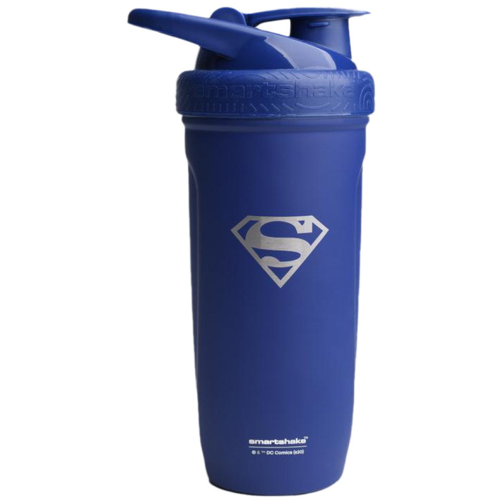 SmartShake Smart Reforce Stainless Steel Shaker Superman - Метален шейкър Superman