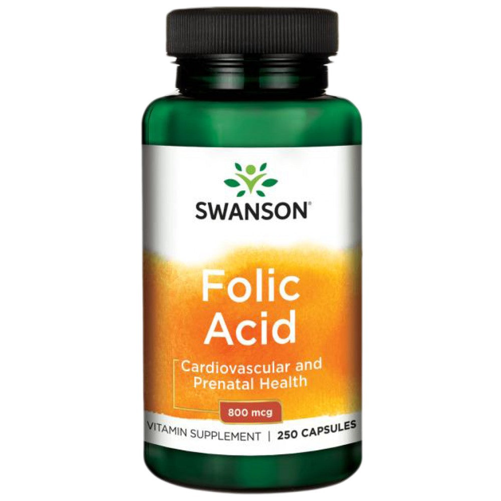 SWANSON Folic Acid 800 mcg - Фолиева киселина 800 mcg