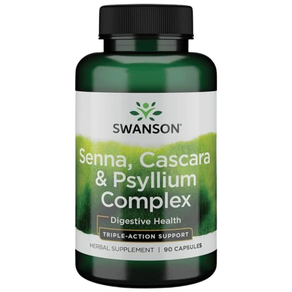 SWANSON Senna/Psyllium/Cascara Complex 550 mg - Билков комплекс за храносмилане